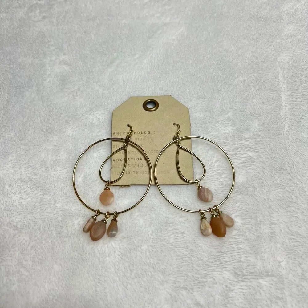 Anthropologie Seaside Hoop Earrings NEW